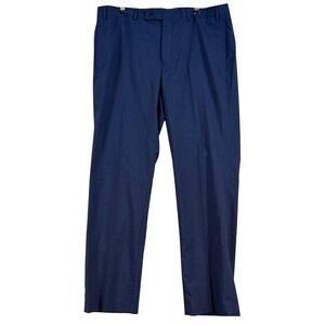 Lauren Ralph Lauren Mens Navy Blue Micro Pattern Dress Pants 36W x 30L Stretch